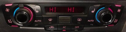 Thumbnail 2: 08-13 A4 S4 A5 S5 Q5 B8 8K 8T FRONT HEATER A/C TEMPERATURE CLIMATE CONTROL PANEL