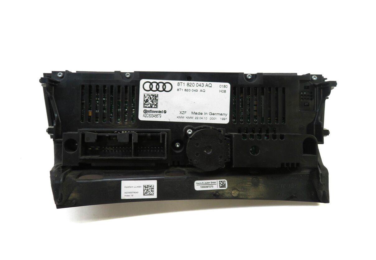 Thumbnail 5: 08-13 A4 S4 A5 S5 Q5 B8 8K 8T FRONT HEATER A/C TEMPERATURE CLIMATE CONTROL PANEL