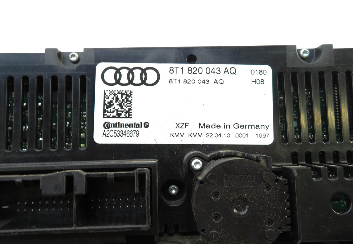 Thumbnail 6: 08-13 A4 S4 A5 S5 Q5 B8 8K 8T FRONT HEATER A/C TEMPERATURE CLIMATE CONTROL PANEL