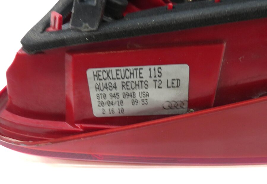 Thumbnail 5: 2008-2012 AUDI A5 S5 (B8 8T) RIGHT PASSENGER REAR TRUNK LED TAILLIGHT LIGHT LAMP