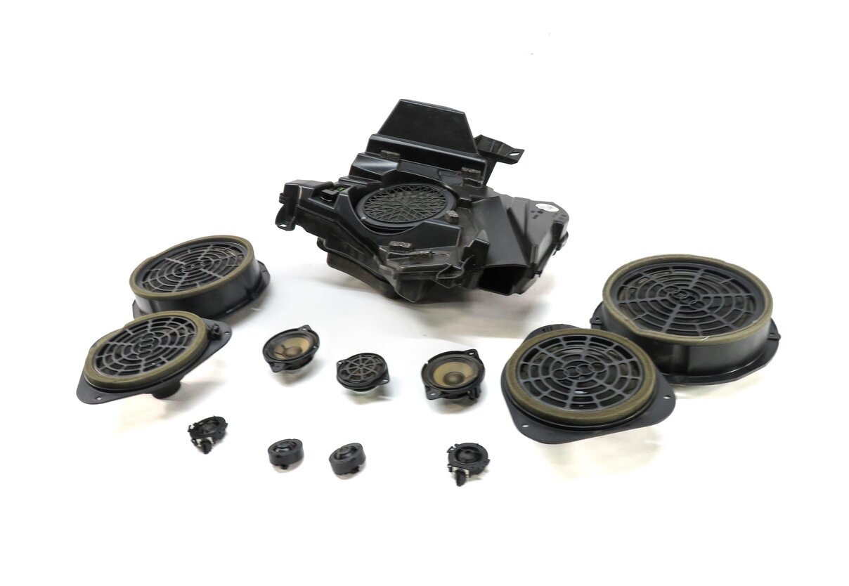 Thumbnail 1: 2010 AUDI A5 (B8 8T) CONVERTIBLE - BANG & OLUFSEN AUDIO SUBWOOFER SPEAKER SET