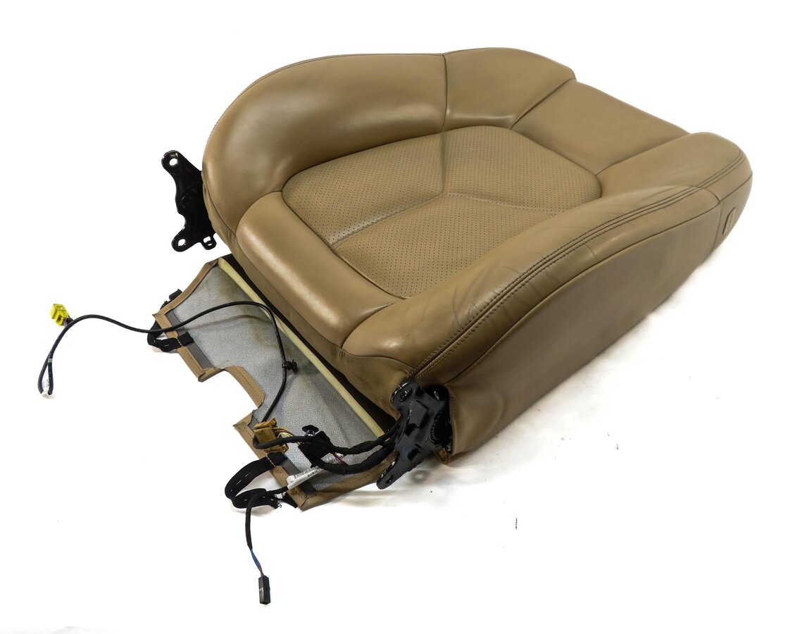 Thumbnail 3: 2012 PORSCHE CAYENNE (958) LEFT DRIVER UPPER TOP HEATED SEAT CUSHION (BEIGE)
