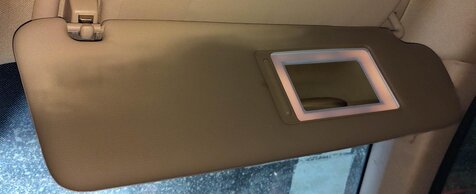 Thumbnail 2: 2011-2014 PORSCHE CAYENNE (958) RIGHT PASSENGER SUNVISOR SUN VISOR SHADE (BEIGE)