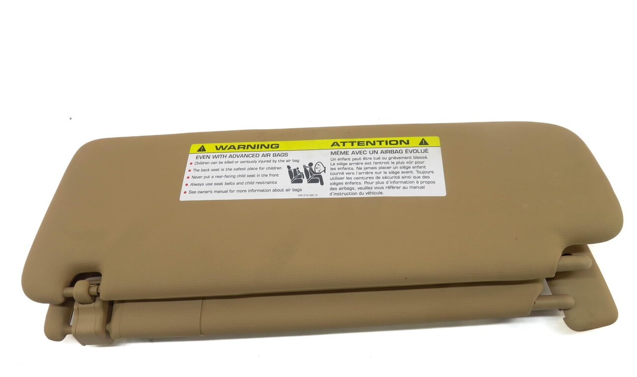 Thumbnail 5: 2011-2014 PORSCHE CAYENNE (958) RIGHT PASSENGER SUNVISOR SUN VISOR SHADE (BEIGE)