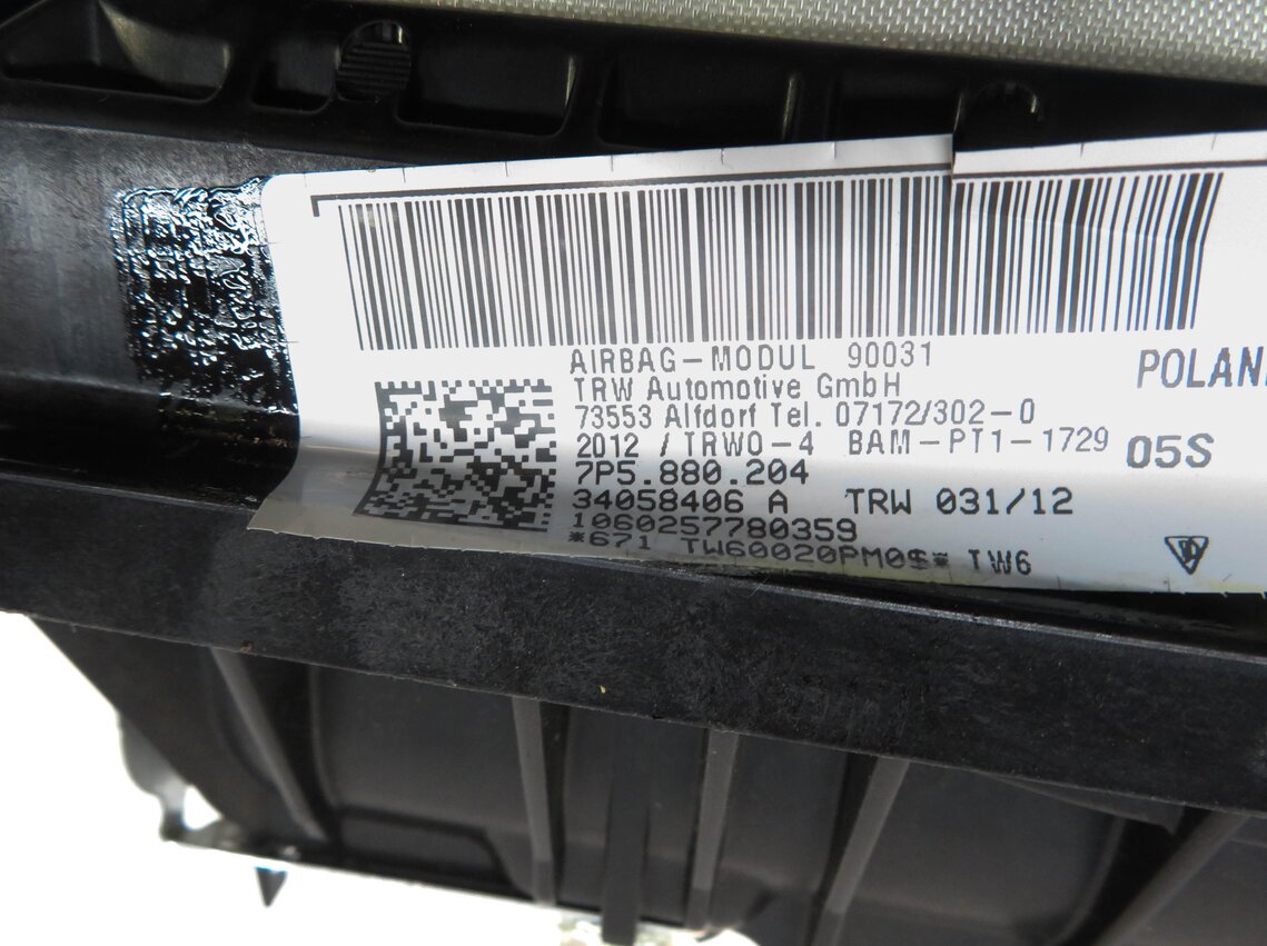 Thumbnail 5: 2011-2018 PORSCHE CAYENNE (958) RIGHT FRONT PASSENGER DASH SRS AIRBAG AIR BAG