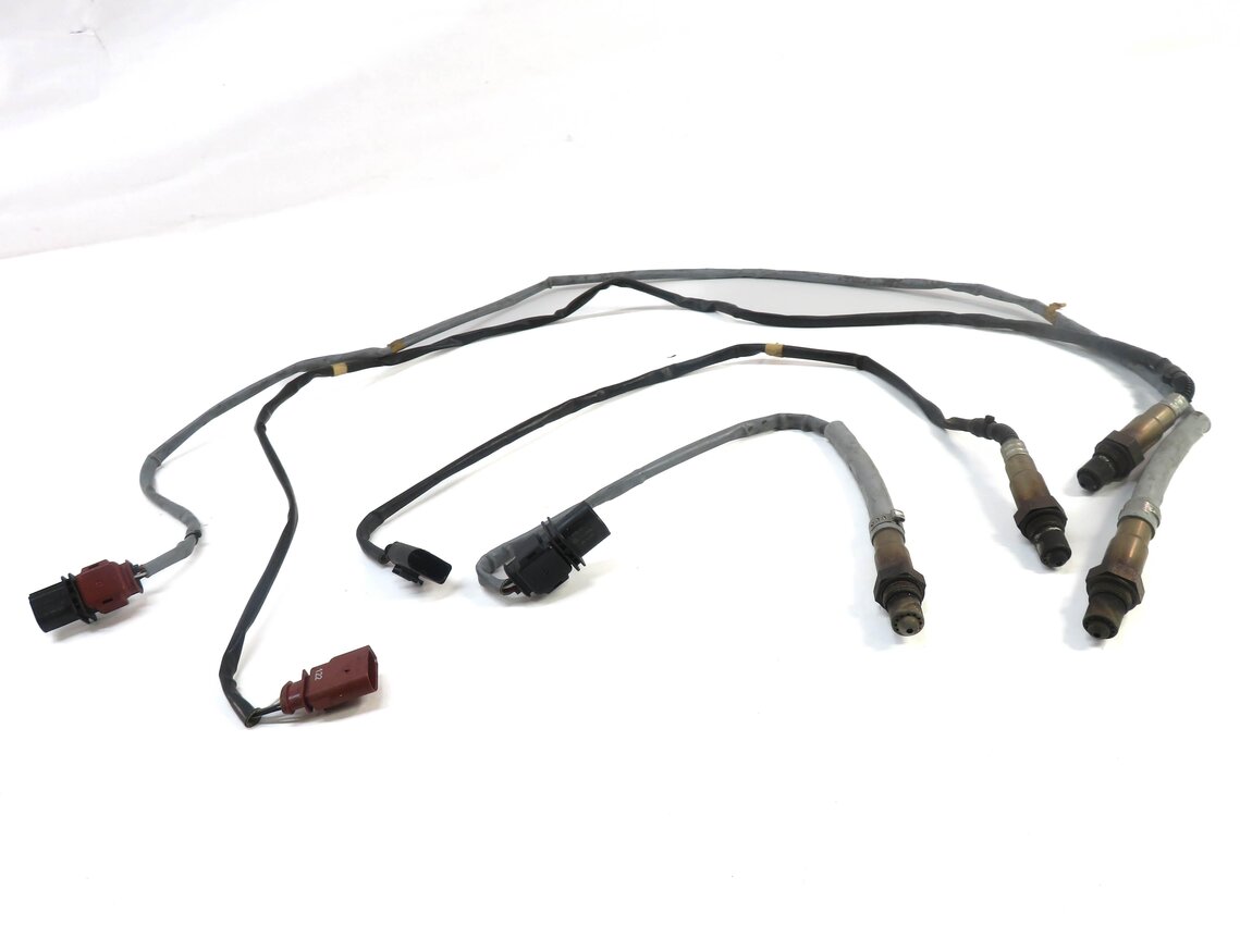 Thumbnail 2: 2012 PORSCHE CAYENNE HYBRID (958) 3.0L PRE POST CAT O2 OXYGEN SENSOR SET-4