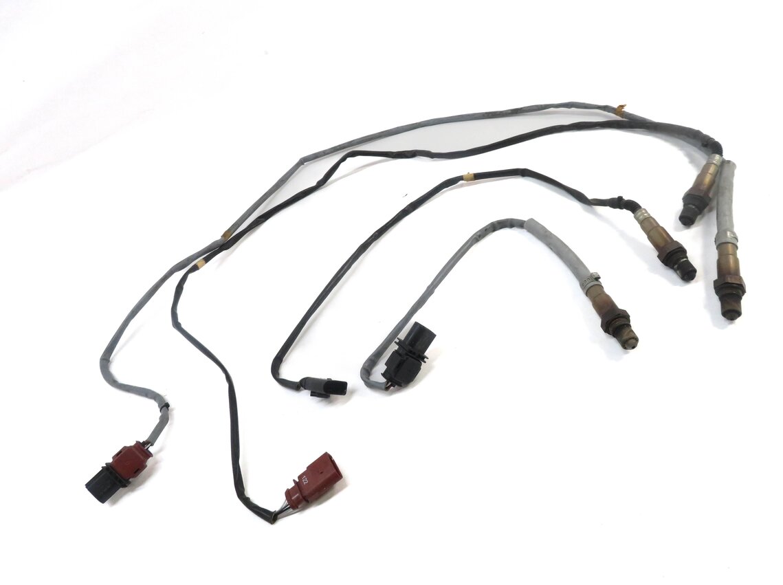 Thumbnail 3: 2012 PORSCHE CAYENNE HYBRID (958) 3.0L PRE POST CAT O2 OXYGEN SENSOR SET-4