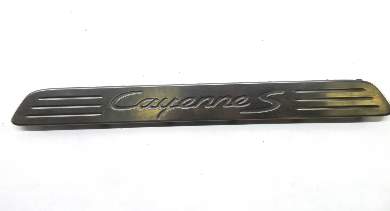 Thumbnail 4: 2012 PORSCHE CAYENNE (958) FRONT & REAR DOOR SILL SCUFF PANEL TRIM SET-4