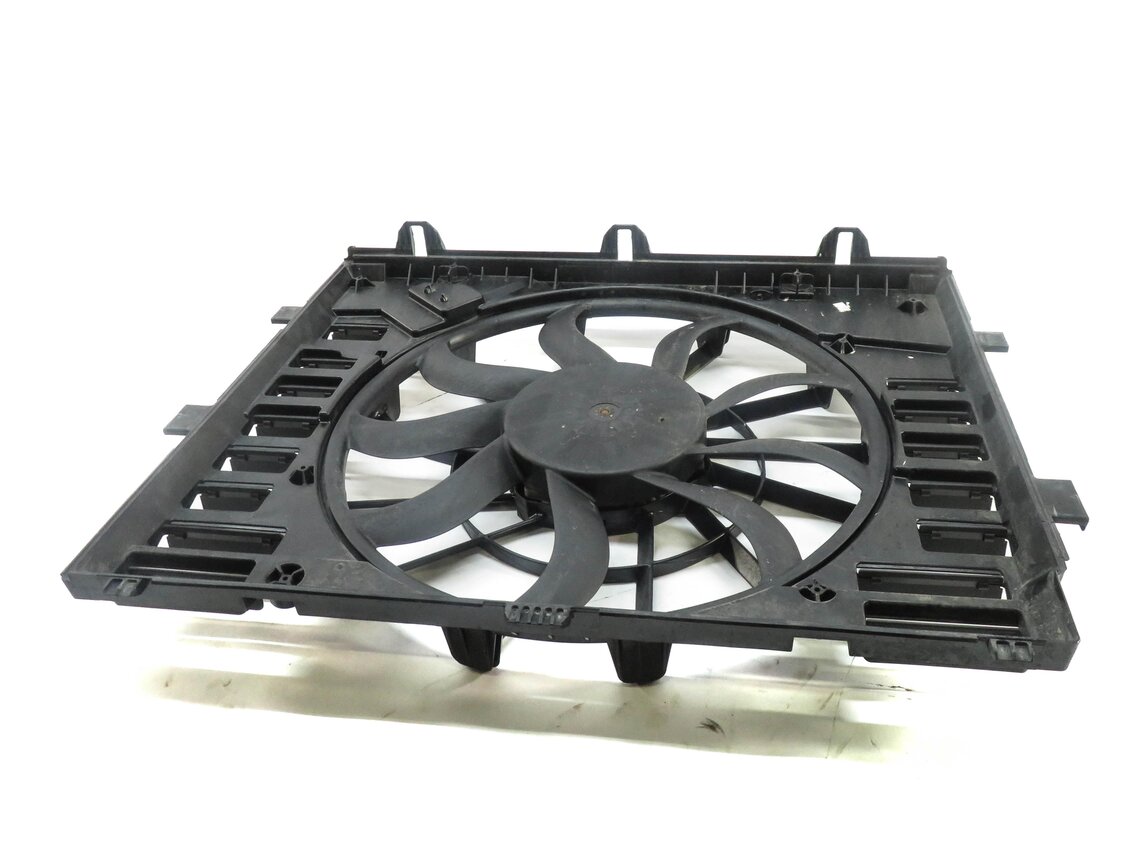 Thumbnail 1: 2011-2018 PORSCHE CAYENNE HYBRID (958) RADIATOR COOLING FAN w/ SHROUD