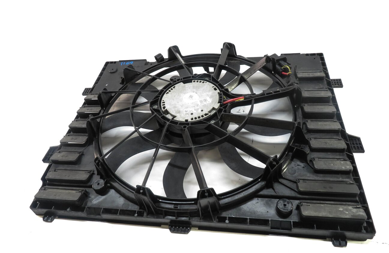 Thumbnail 4: 2011-2018 PORSCHE CAYENNE HYBRID (958) RADIATOR COOLING FAN w/ SHROUD