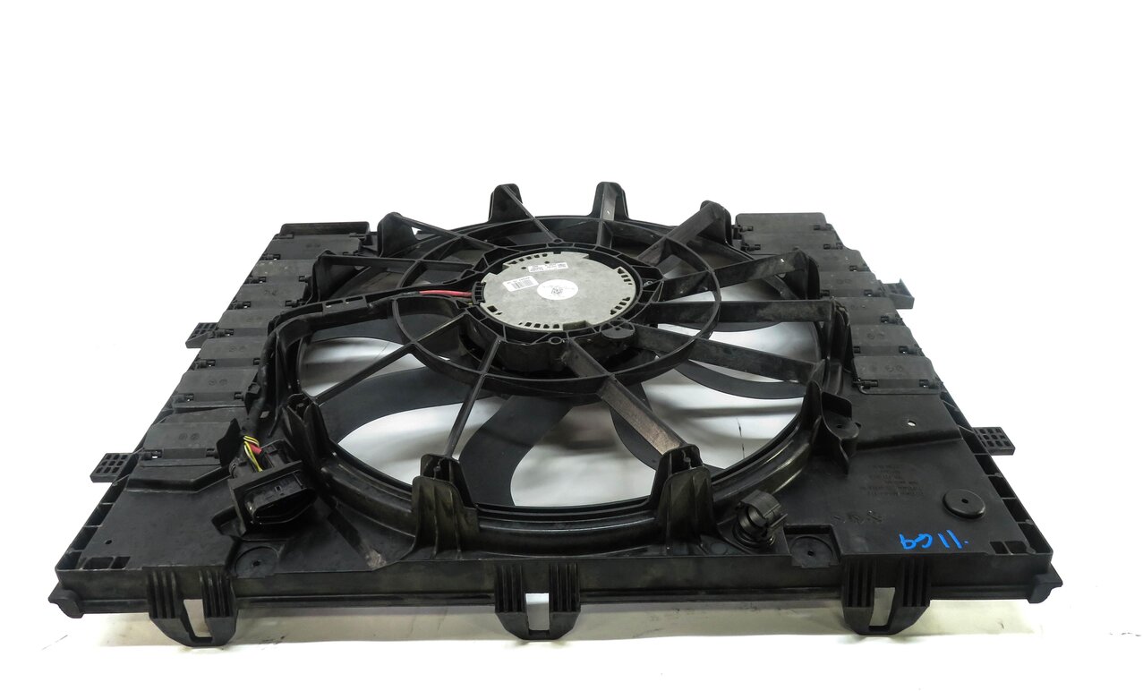 Thumbnail 5: 2011-2018 PORSCHE CAYENNE HYBRID (958) RADIATOR COOLING FAN w/ SHROUD