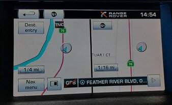 12-13 LR4 RANGE ROVER SPORT (L320) RADIO STEREO GPS NAVIGATION DISPLAY SCREEN