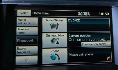 Thumbnail 3: 12-13 LR4 RANGE ROVER SPORT (L320) RADIO STEREO GPS NAVIGATION DISPLAY SCREEN