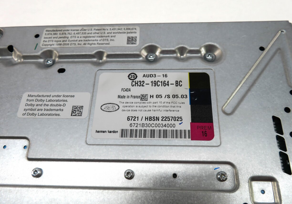 Thumbnail 4: 12-14 LAND ROVER LR4 RANGE ROVER SPORT (L320) HARMAN KARDON AMPLIFIER 1280 WATT