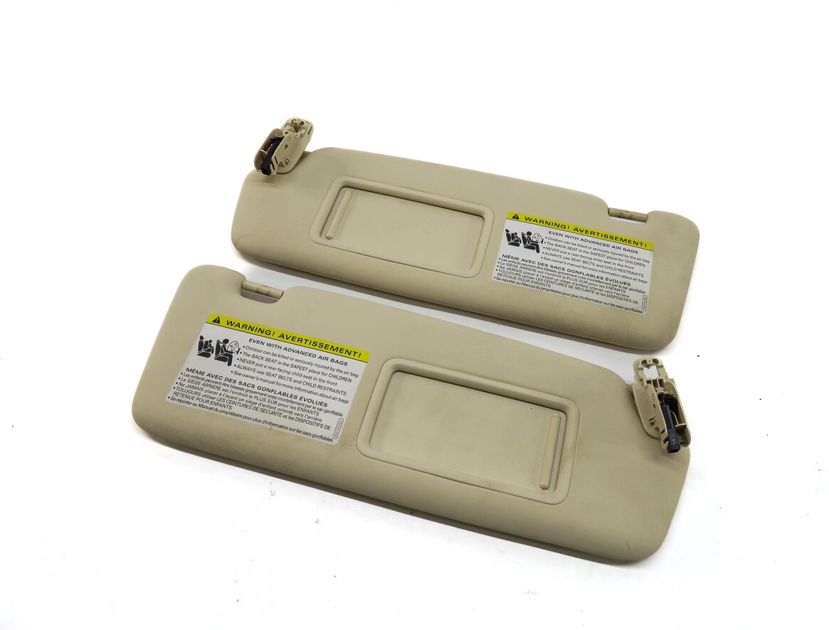 2013-2016 AUDI Q5 SQ5 (B8 8R) FRONT LEFT & RIGHT SUNVISOR SUN SHADE SET (BEIGE)