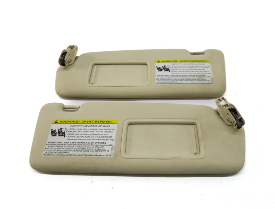 Thumbnail 2: 2013-2016 AUDI Q5 SQ5 (B8 8R) FRONT LEFT & RIGHT SUNVISOR SUN SHADE SET (BEIGE)