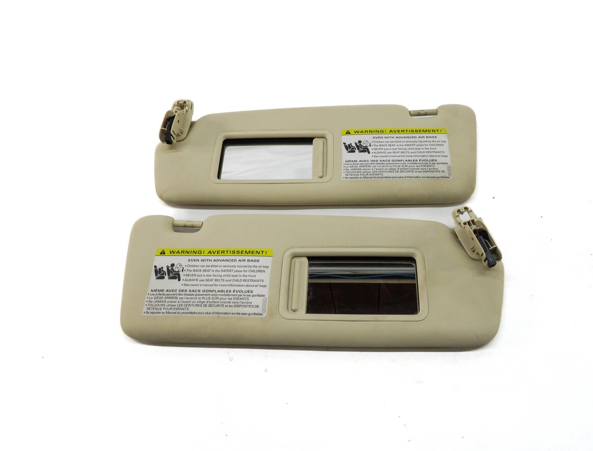 Thumbnail 3: 2013-2016 AUDI Q5 SQ5 (B8 8R) FRONT LEFT & RIGHT SUNVISOR SUN SHADE SET (BEIGE)