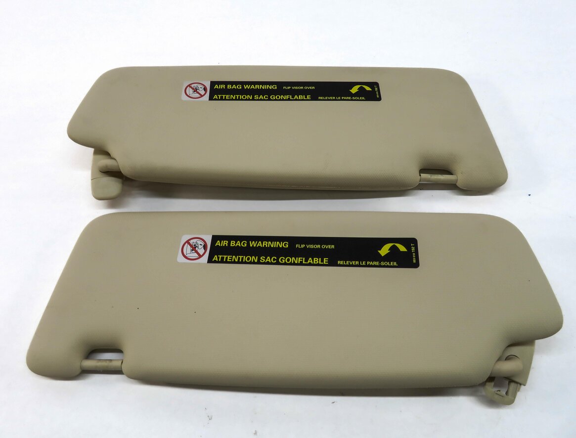 Thumbnail 4: 2013-2016 AUDI Q5 SQ5 (B8 8R) FRONT LEFT & RIGHT SUNVISOR SUN SHADE SET (BEIGE)