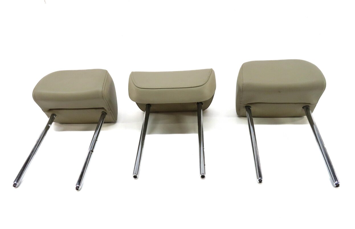 Thumbnail 2: 2014 AUDI Q5 (B8 8R) REAR SEAT LEFT CENTER RIGHT HEADREST SET (PISTACHIO BEIGE)