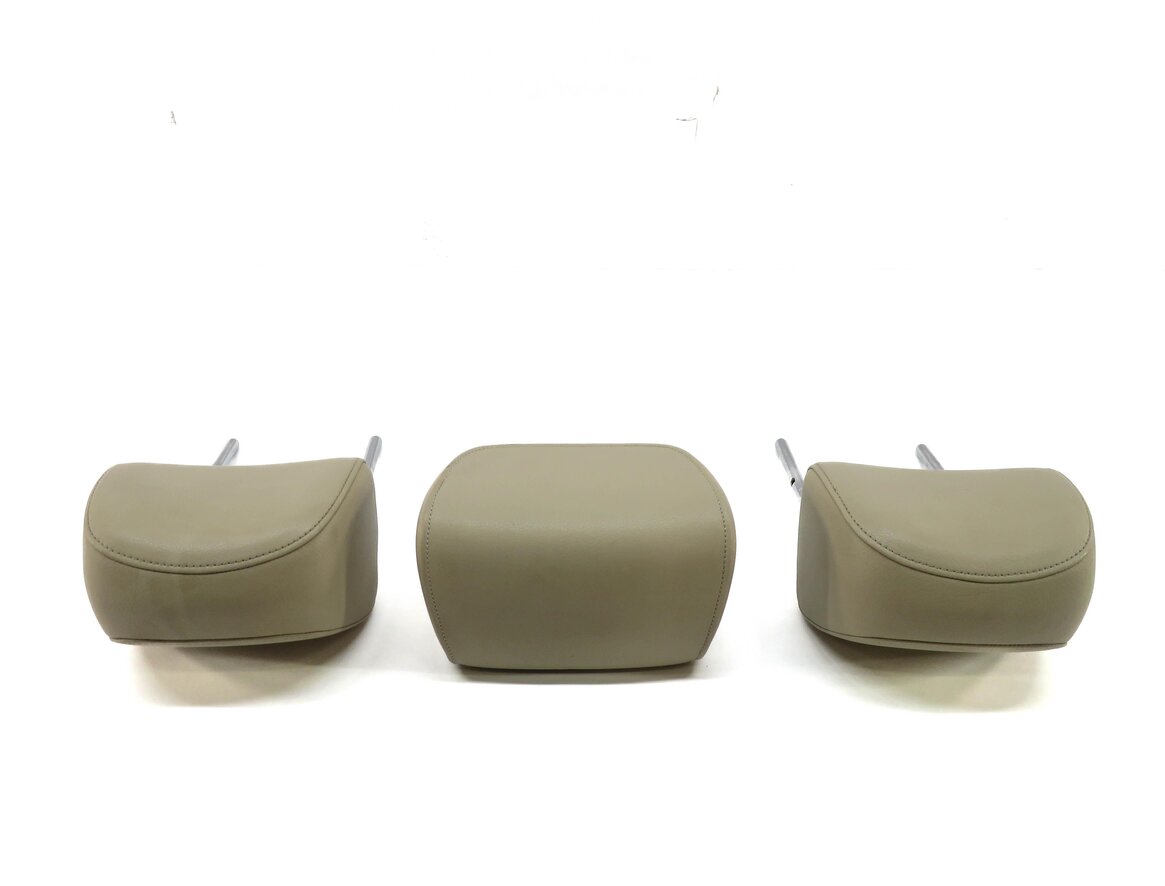 Thumbnail 3: 2014 AUDI Q5 (B8 8R) REAR SEAT LEFT CENTER RIGHT HEADREST SET (PISTACHIO BEIGE)