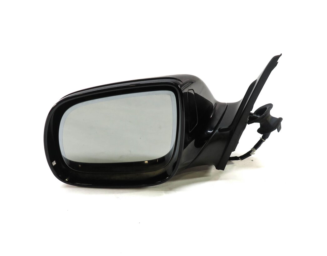 09-14 AUDI Q5 B8 8R LEFT PFOLD HEAT MEMORY AUTODIM BLIND SPOT DOOR MIRROR BLACK