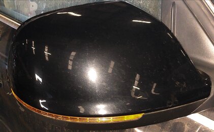 Thumbnail 2: 09-14 AUDI Q5 B8 8R RIGHT PFOLD HEAT MEM AUTODIM BLIND SPOT DOOR MIRROR (BLACK)