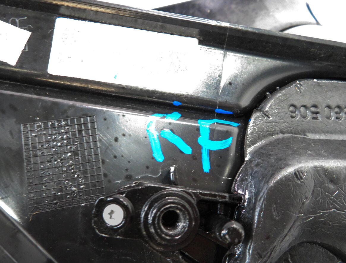 Thumbnail 9: 09-14 AUDI Q5 B8 8R RIGHT PFOLD HEAT MEM AUTODIM BLIND SPOT DOOR MIRROR (BLACK)