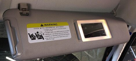 Thumbnail 3: 2007-2015 AUDI Q7 (4L) FRONT LEFT & RIGHT SUN VISOR SUNVISOR SHADE SET (GRAY)