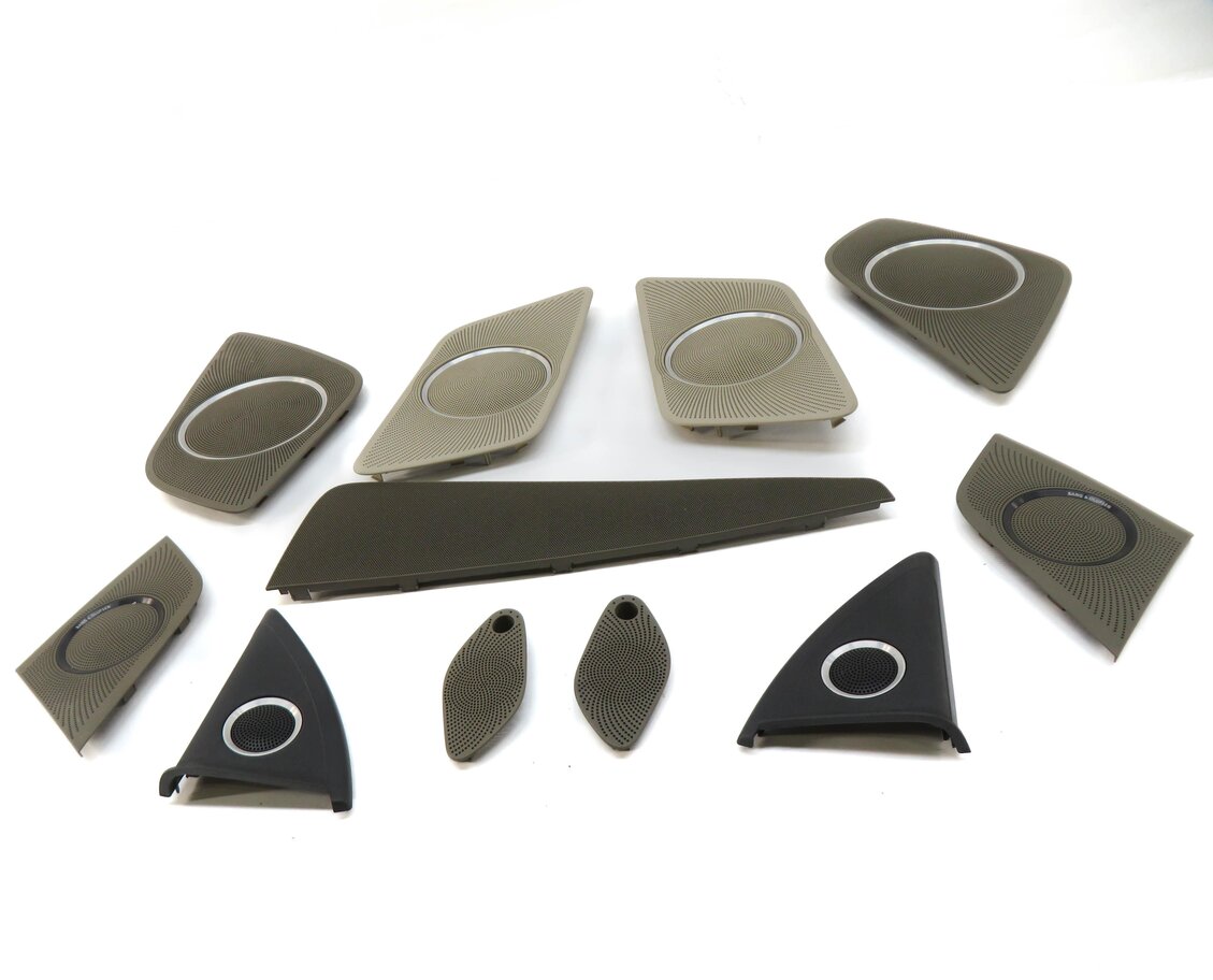 Thumbnail 2: 2011 AUDI A5 (B8 8T) CONVERTIBLE BANG & OLUFSEN AUDIO SPEAKER GRILLE TRIM SET