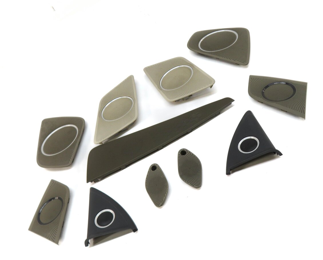 Thumbnail 3: 2011 AUDI A5 (B8 8T) CONVERTIBLE BANG & OLUFSEN AUDIO SPEAKER GRILLE TRIM SET