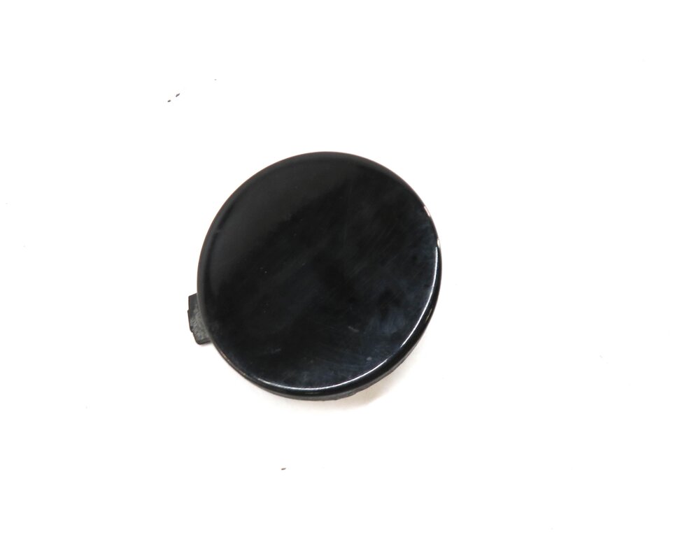 Thumbnail 2: 2011 AUDI A5 (B8 8T) CONVERTIBLE REAR TOW HOOK COVER TRIM (BRILLIANT BLACK A2)