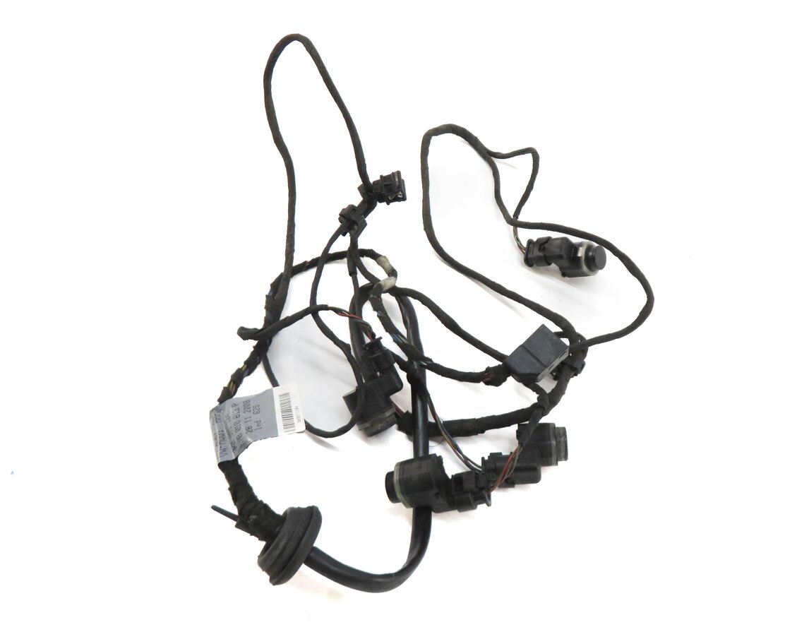 2011 AUDI A5 (B8 8T) REAR PDC PARK DISTANCE SENSOR SET w/ HARNESS (BLACK A2)