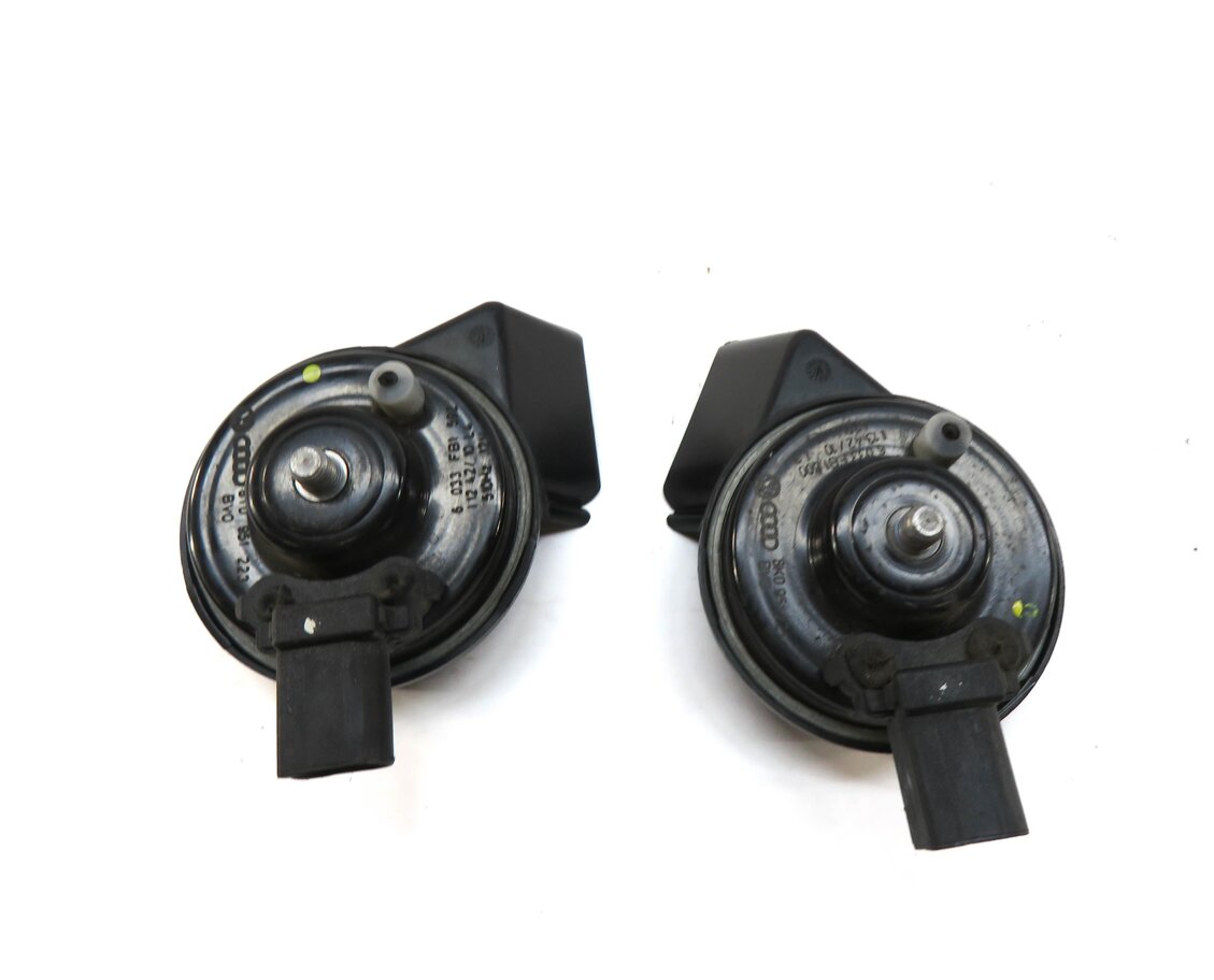 Thumbnail 3: 2008-2017 AUDI A4 A5 S4 S5 Q5 (B8 8K 8R 8T) HIGH & LOW TONE SAFETY HORN SET