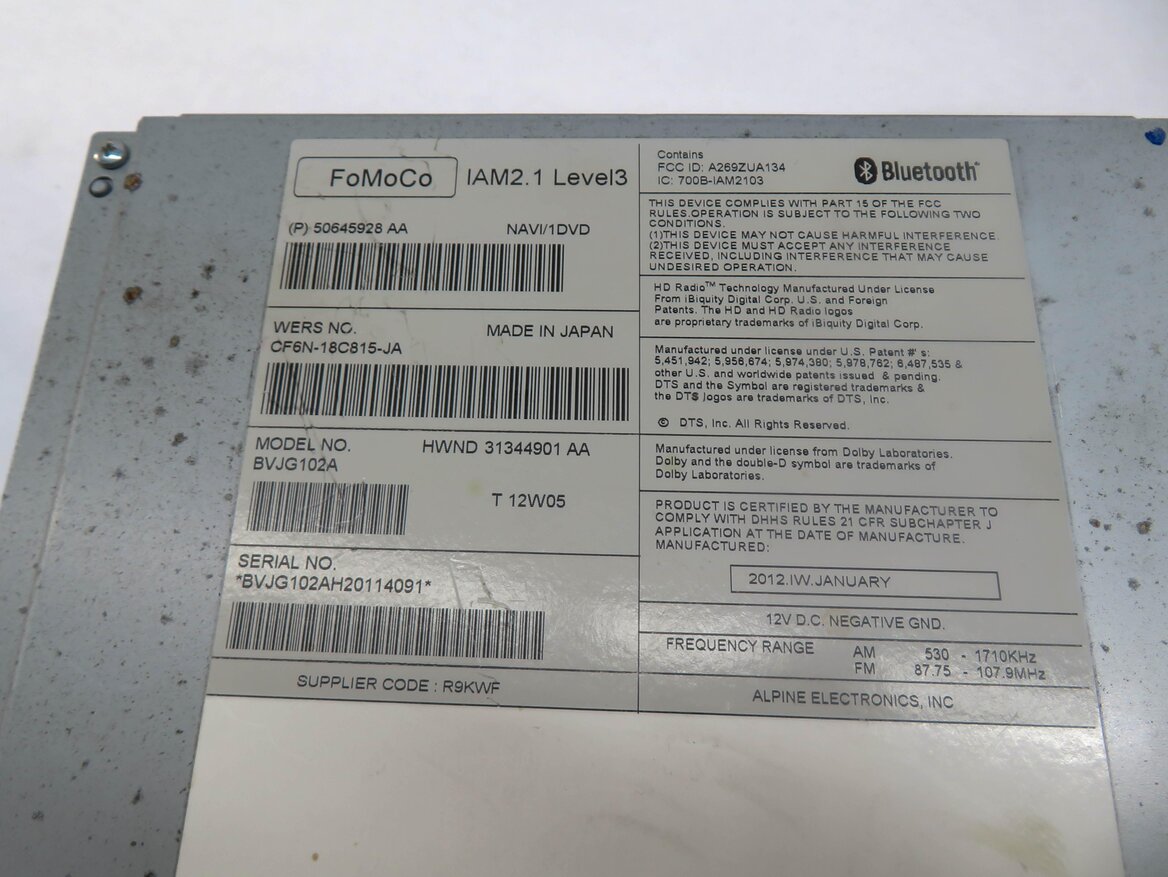 Thumbnail 5: 2012-2016 RANGE ROVER SPORT EVOQUE LR2 LR4 - AM/FM CD NAVI RADIO STEREO RECEIVER
