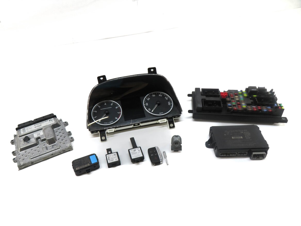 Thumbnail 16: 12-13 RANGE ROVER SPORT (L320) 5.0L SUPERCHARGED ENGINE ECM BCM MODULE KEY SET