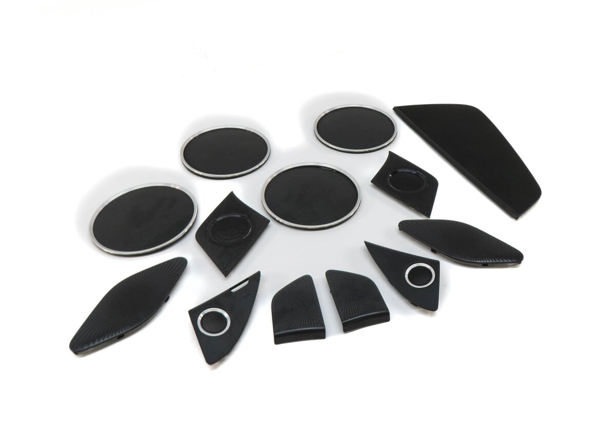 2014 AUDI Q5 (B8 8R) BANG & OLUFSEN AUDIO SPEAKER GRILLE TRIM COVER SET-13