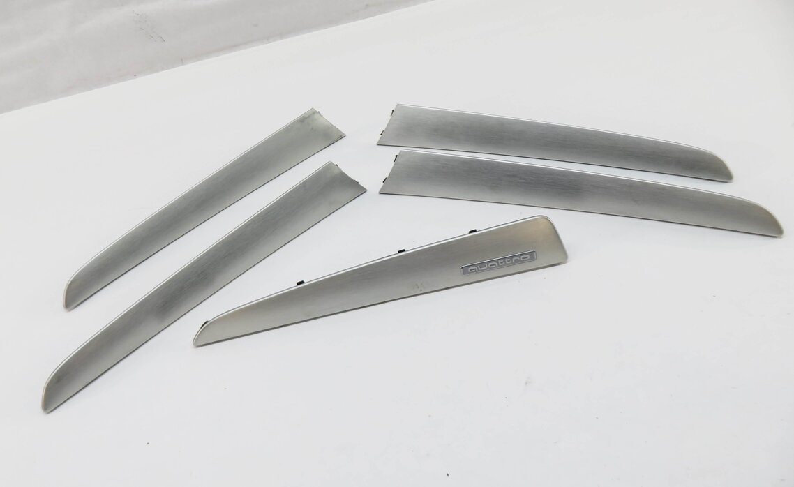 2014 AUDI Q5 (B8 8R) DASH & DOOR INTERIOR TRIM PANEL SET (BRUSHED ALUMINUM)