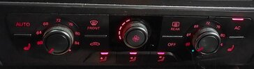 Thumbnail 2: 2013 AUDI A6 (C7) FRONT HEATER A/C TEMPERATURE CLIMATE CONTROL PANEL SWITCH KNOB