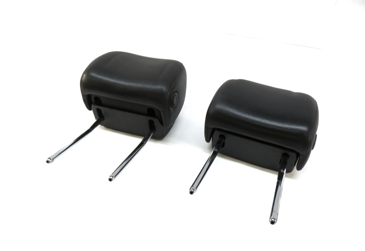 2013 AUDI A6 (C7) FRONT LEFT & RIGHT SEAT HEADREST HEAD REST SET-2 (BLACK FZ)