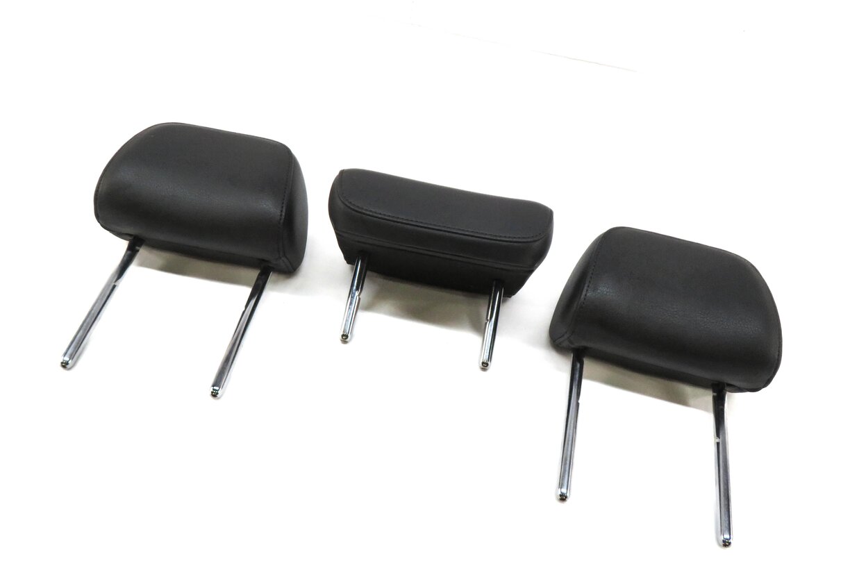 2013 AUDI A6 (C7) REAR SEAT LEFT CENTER RIGHT HEADREST SET-3 (BLACK FZ)