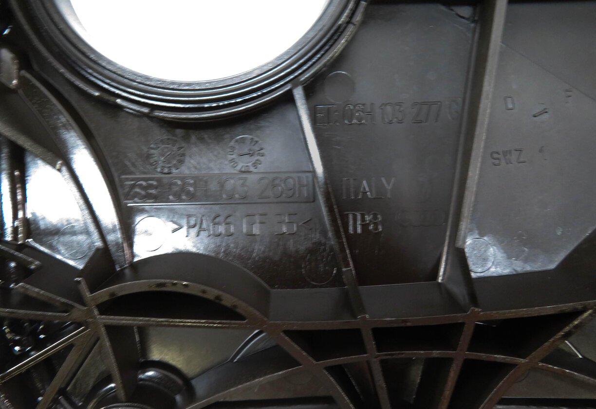 Thumbnail 5: 08-17 AUDI A3 A4 A5 A6 Q3 Q5 TT (B8 8P 8K 8T 8R C7 MK2) 2.0T UPPER TIMING COVER
