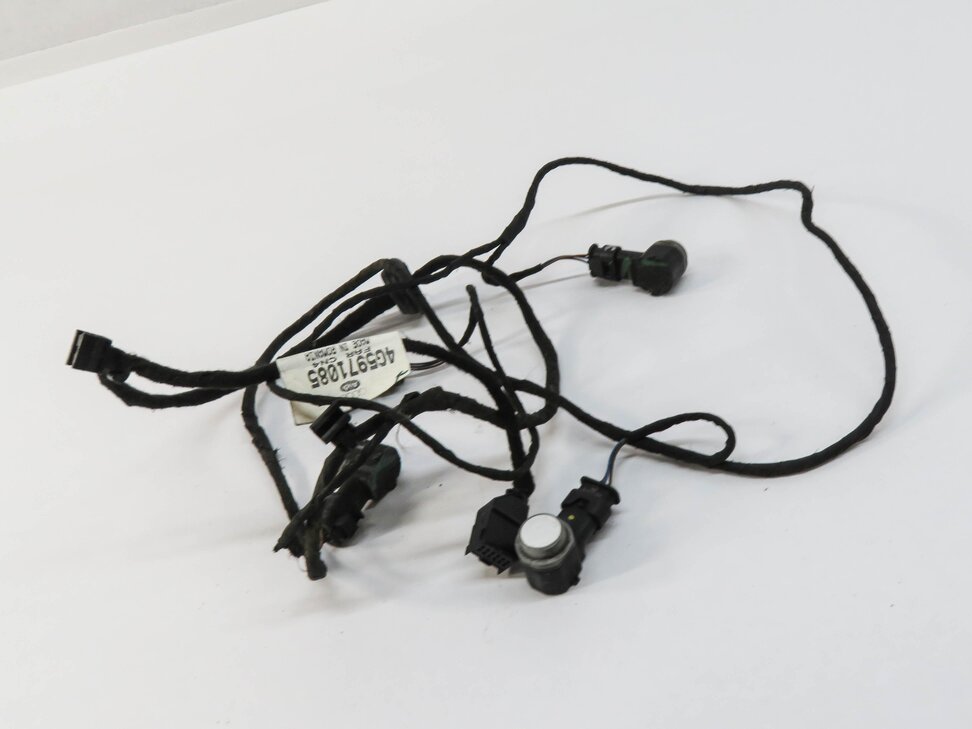 Thumbnail 2: 2013 AUDI A6 (C7) REAR PDC PARK DISTANCE SENSOR SET w/ HARNESS (IBIS WHITE T9)