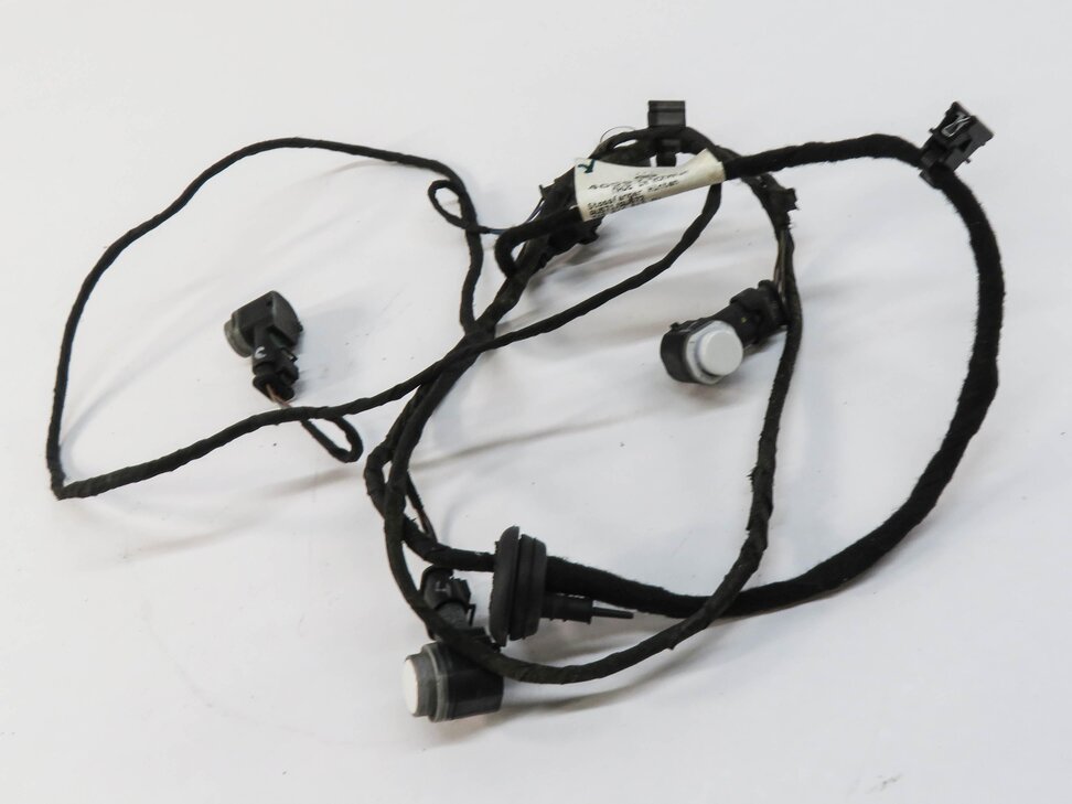 Thumbnail 3: 2013 AUDI A6 (C7) REAR PDC PARK DISTANCE SENSOR SET w/ HARNESS (IBIS WHITE T9)