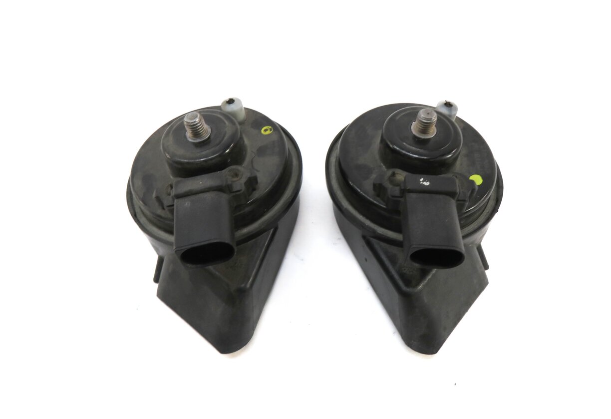 Thumbnail 3: 2012-2020 AUDI A6 S6 A7 S7 RS7 A8 S8 (C7 D4) HIGH & LOW TONE SAFETY HORN SET-2