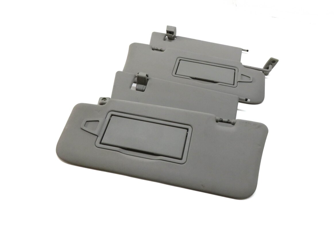 06-12 MERCEDES GL ML CLASS (W164 X164) FRONT LEFT & RIGHT SUNVISOR SET (GRAY)