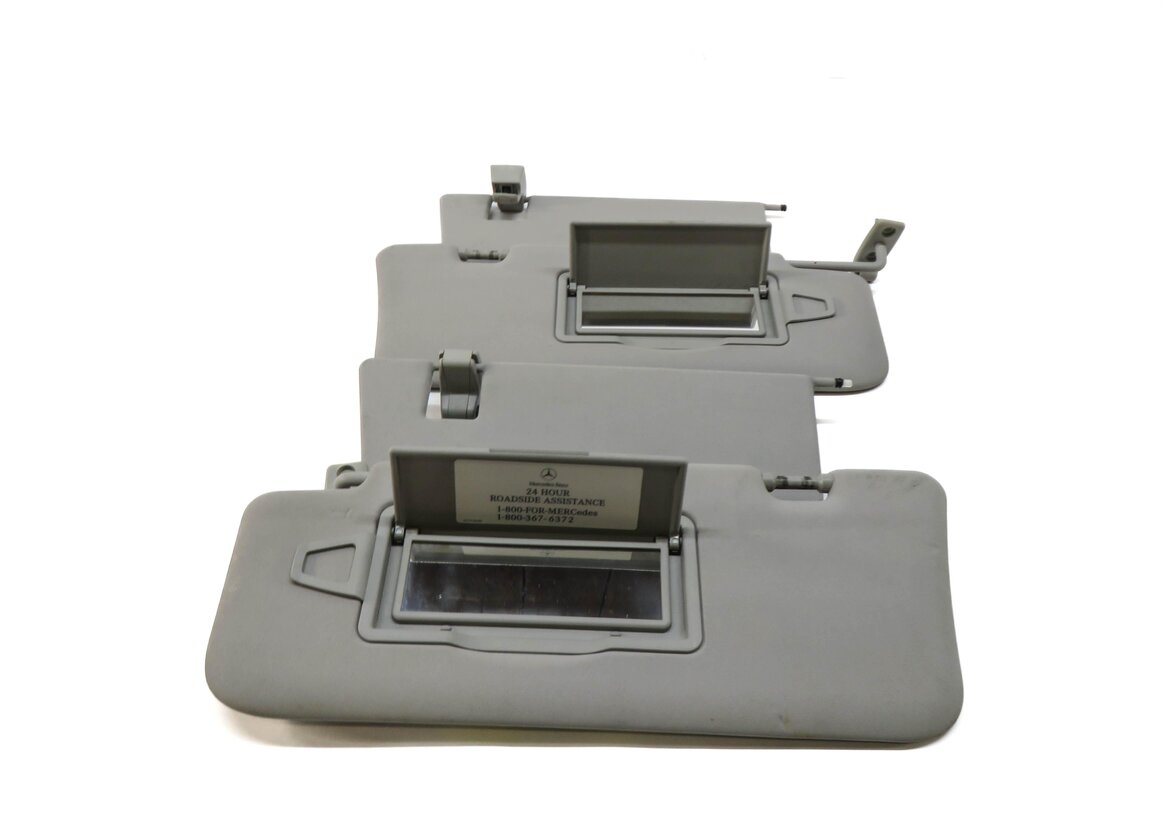 Thumbnail 3: 06-12 MERCEDES GL ML CLASS (W164 X164) FRONT LEFT & RIGHT SUNVISOR SET (GRAY)