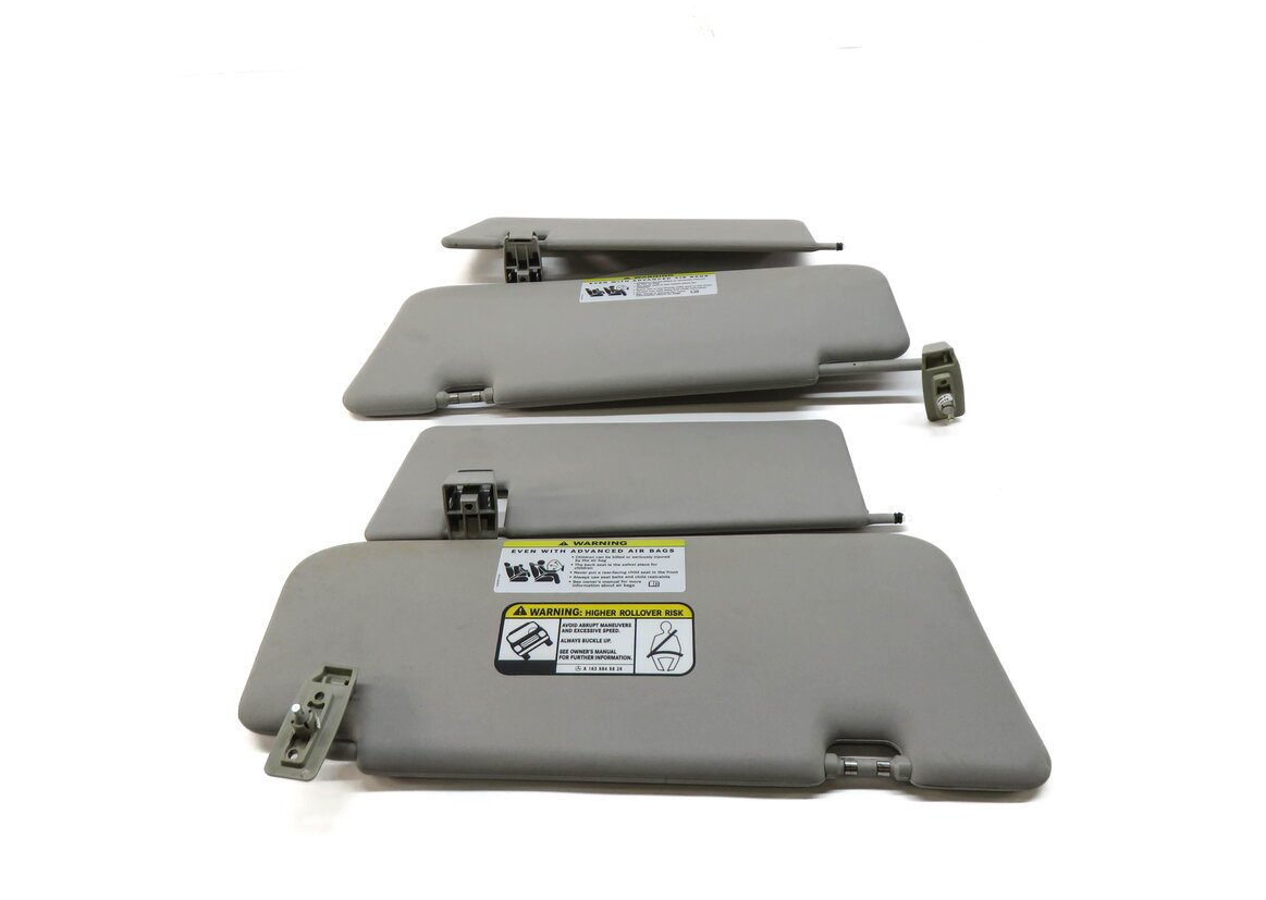 Thumbnail 4: 06-12 MERCEDES GL ML CLASS (W164 X164) FRONT LEFT & RIGHT SUNVISOR SET (GRAY)