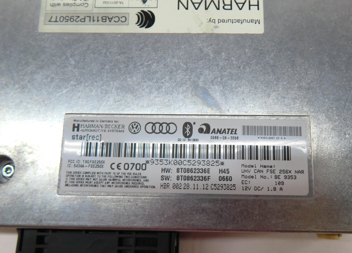 Thumbnail 6: 2010-2017 AUDI A4 Q5 S4 SQ5 (B8 8K 8R) BLUETOOTH COMMUNICATION CONTROL MODULE