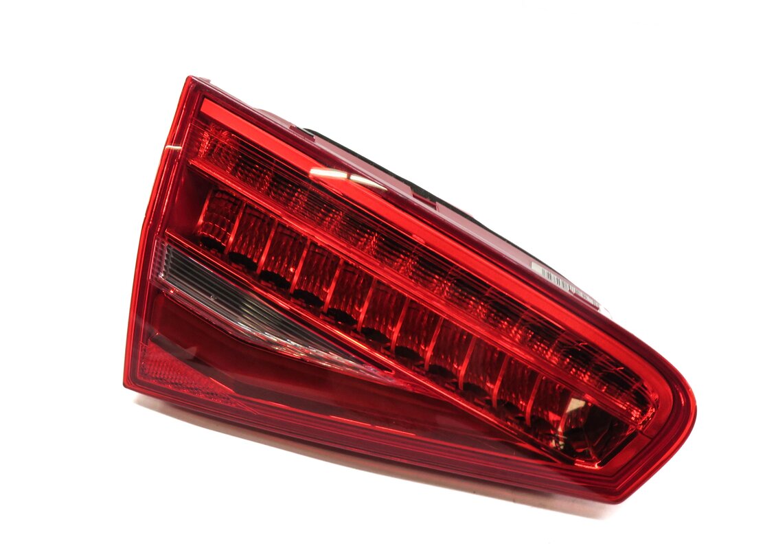 13-16 AUDI A4 S4 (B8 8K) REAR LEFT DRIVER INNER TRUNK TAILLIGHT LIGHT LAMP - LED