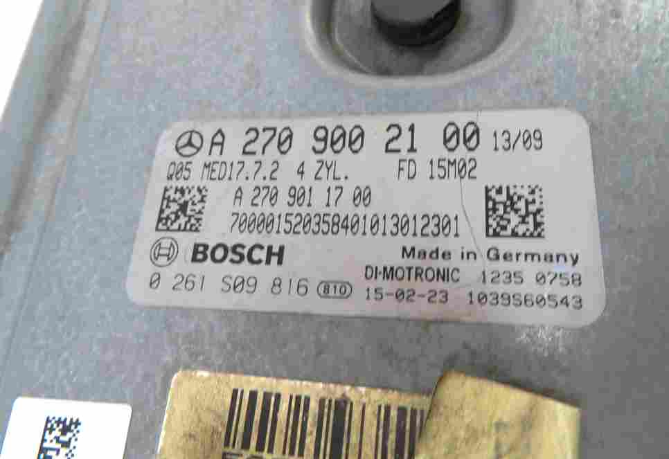 Thumbnail 4: 15-20 MERCEDES B250 CLA250 CLA45 GLA250 (C117 W246 X156) ENGINE CONTROL MODULE